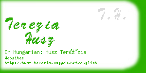 terezia husz business card